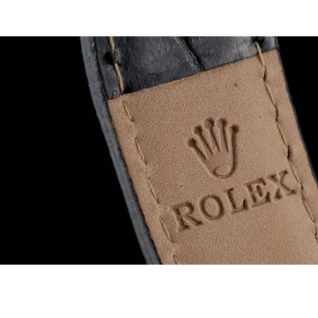 Aaa replica watch Leather Tachymeter Lady Black Stainless Strap Case Dial Steel Daytona Black Rolex 0616